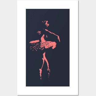 Pink Ballet Dancer Posters and Art